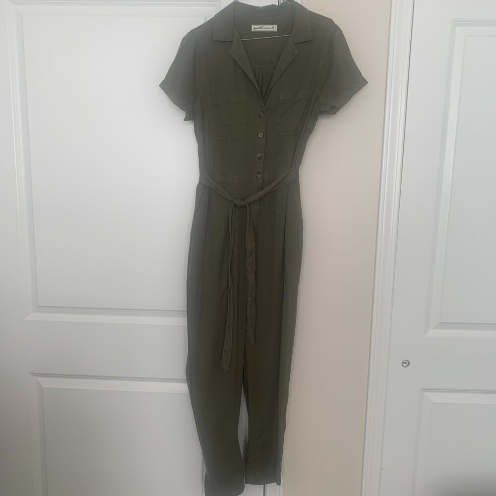 Abercrombie & Fitch Khaki Green Jumpsuit